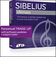 Sibelius-Ultimate Retail Digital Version Perpetual License Trade-Up from Finale, Notion, Encore or M - P.O.P.